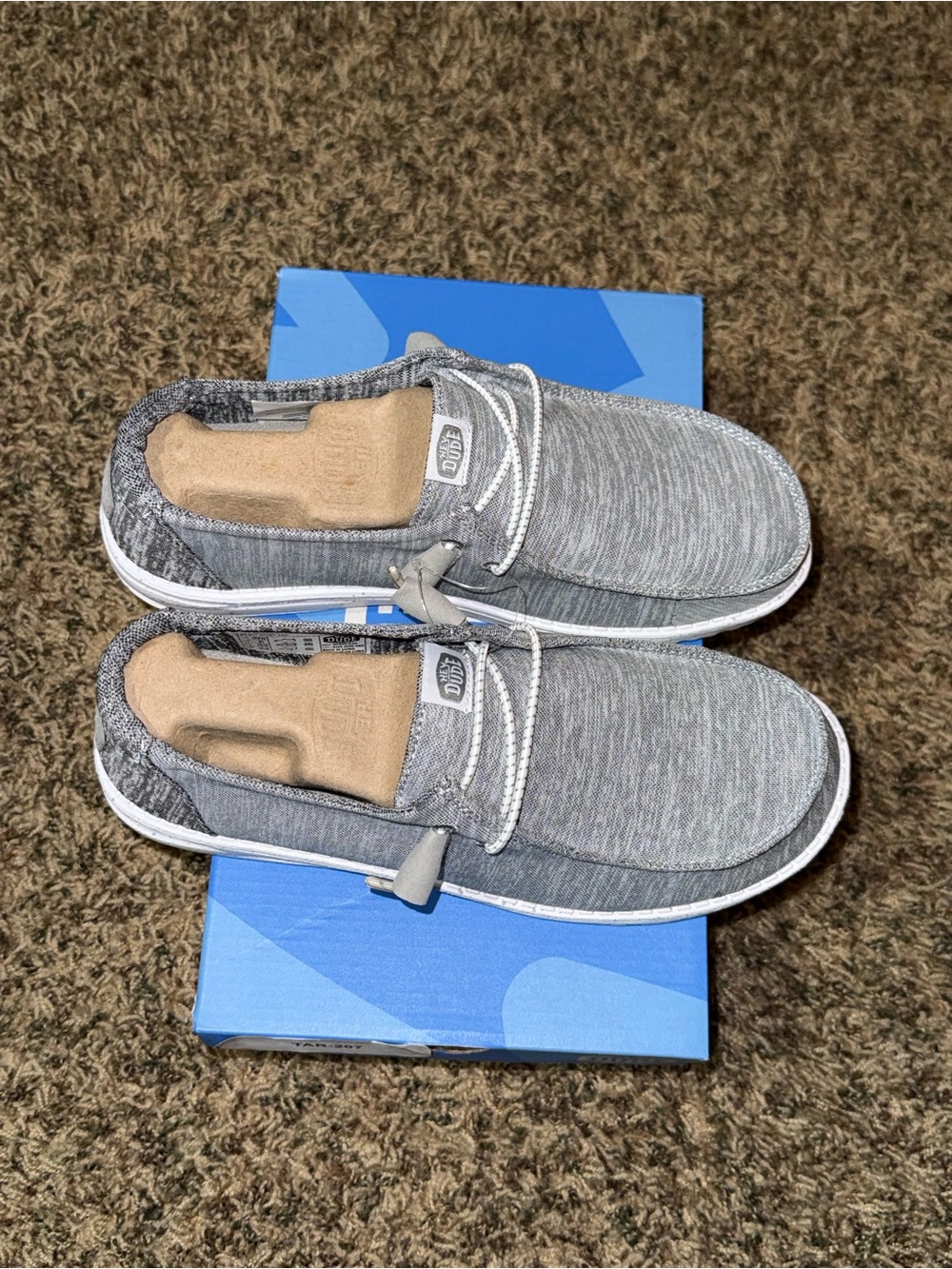 Hey Dude Wendy Sport Knit Women's Casual Shoes Grey W8 No Box 40549-030 - Picture 2 of 5